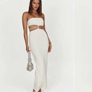 Meshki Billie Dress in Bone